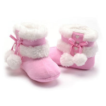 New Newborn Baby Flock Warm Pre-walker Shoes Infant Boy Girl Toddler Soft Soled First Walker NW