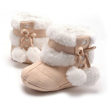 New Newborn Baby Flock Warm Pre-walker Shoes Infant Boy Girl Toddler Soft Soled First Walker NW