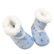 New Newborn Baby Flock Warm Pre-walker Shoes Infant Boy Girl Toddler Soft Soled First Walker NW