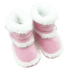 New Newborn Baby Flock Warm Pre-walker Shoes Infant Boy Girl Toddler Soft Soled First Walker NW