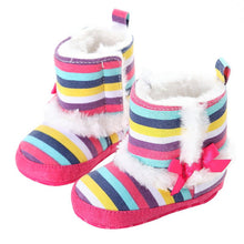 New Newborn Baby Flock Warm Pre-walker Shoes Infant Boy Girl Toddler Soft Soled First Walker NW