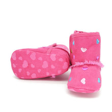 New Newborn Baby Flock Warm Pre-walker Shoes Infant Boy Girl Toddler Soft Soled First Walker NW