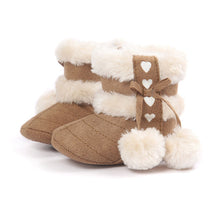 New Newborn Baby Flock Warm Pre-walker Shoes Infant Boy Girl Toddler Soft Soled First Walker NW