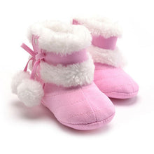 New Newborn Baby Flock Warm Pre-walker Shoes Infant Boy Girl Toddler Soft Soled First Walker NW