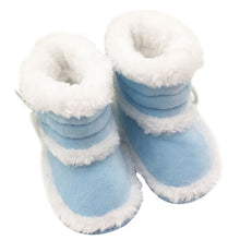 New Newborn Baby Flock Warm Pre-walker Shoes Infant Boy Girl Toddler Soft Soled First Walker NW