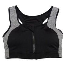 New Women Fitness Workout Bra Top Zipper Front Padded Underwear Adjustable Strap Quick Dry Seamless Push Up Bras NW