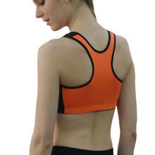 New Women Fitness Workout Bra Top Zipper Front Padded Underwear Adjustable Strap Quick Dry Seamless Push Up Bras NW