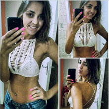 New Women Lace Crochet Tassle Crop Tops Bustier Cami Tank Bikini Vest Bralet Bra NW