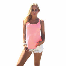 New Women Loose Casual Chiffon Sleeveless Shirt Tank Tops Backless Blouse NW