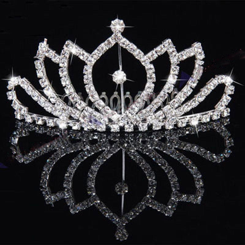 New stunning Fashion Bridal Rhinestone Crown Hair Comb Pin Tiara for noble lady NW