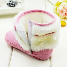 NewInfant Girl Bowknot Fleece Snow Boots Toddler Warm Boots Princess Crib ShoesFree ping NW