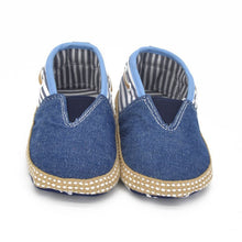 Newborn Baby Boy Girl Canvas Jeans Denim Soft Sole Crib Shoes Walking Shoes Slip-On First Walker 0-18M Lisa's Store NW