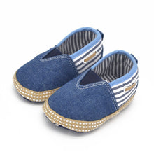 Newborn Baby Boy Girl Canvas Jeans Denim Soft Sole Crib Shoes Walking Shoes Slip-On First Walker 0-18M Lisa's Store NW