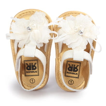 Newborn Baby First Wlaker Shoes Infant Baby Flower White Shoes 0-18M YTM NW