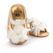 Newborn Baby First Wlaker Shoes Infant Baby Flower White Shoes 0-18M YTM NW