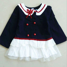 Newborn Baby Girls Long Sleeve Dress Shool Girl Shirts Dress Kids One Piece Dresses Outfits 0-24M NW