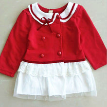 Newborn Baby Girls Long Sleeve Dress Shool Girl Shirts Dress Kids One Piece Dresses Outfits 0-24M NW