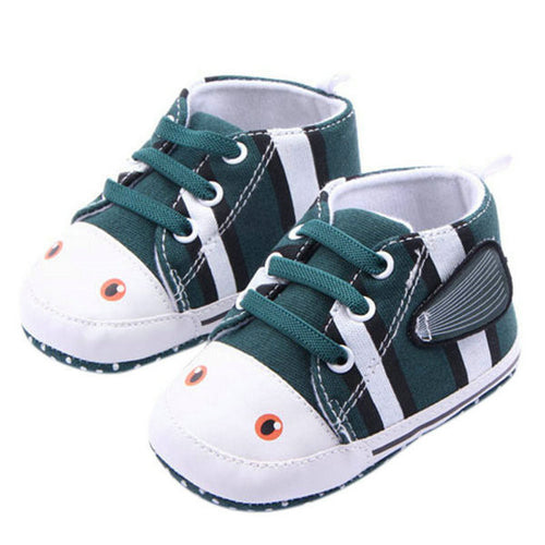 Newborn Baby Infant Cute Canvas Shoes Soft Anti-slip Toddler Crib Walk Shoes New 0-12M NW