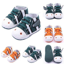Newborn Baby Infant Cute Canvas Shoes Soft Anti-slip Toddler Crib Walk Shoes New 0-12M NW