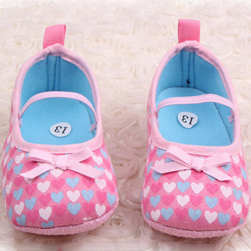 Newborn Baby Infant Girls Crib Shoes Soft Sole Toddler Shoes NW
