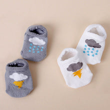 Newborn Boys Baby Infant Girl Ankle Socks Cloud Print Cotton Anti-slip Socks 0-4Y H77 NW