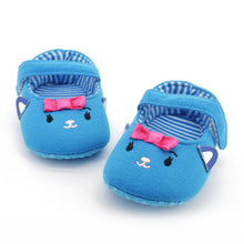 Newborn Infants Soft Sole Shoes Casual Bowknots Cat Crib Shoes Cotton 0-18M NW