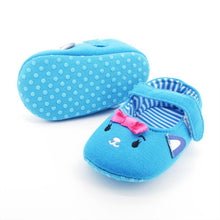 Newborn Infants Soft Sole Shoes Casual Bowknots Cat Crib Shoes Cotton 0-18M NW