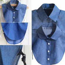 Newly Design Fashion Women Denim Blue Vintage Fake Shirt Collar Necklace Choker Collar LZH7 NW