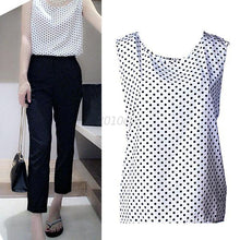 Plus Size 2XL Style Women All-match Chiffon Floral Print Vest Tank Tops Bouse Bottoming Size NW