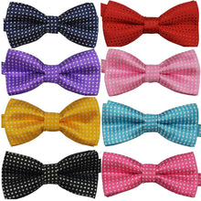 Polka Dots Kids Toddler Boys Girls Bowtie Pre Tied Bow Tie Necktie Multi-Colors Wholesale NW