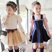 Pretty Girls Kids Baby Long Sleeve Lace Ruffled Collar Cotton Shirts Tops 0-4Y NW