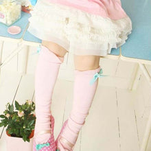 Princess Toddlers Baby Kids Girls Bow-knot Knee High Socks Cotton Girl Socks 3-6Y NW