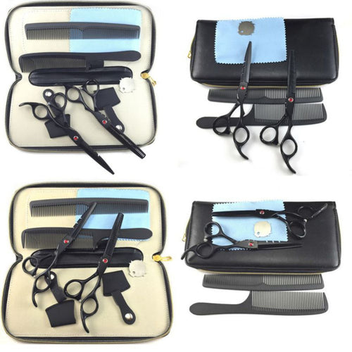 Professional Hair Cutting Thinning Scissors Barber Shears Hairdressing Set Black NW