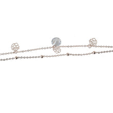 Sexy Gold Double Chain Hollow Rose Drop Anklet Bracelet Ankle Foot Jewelry Barefoot Beach Anklet NW