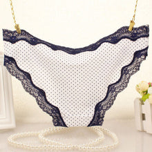 Sexy Lace Dot Printed Underwear Women Panties Lady Underwear Briefs Plus Size 4 Colors LZH7 NW