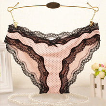 Sexy Lace Dot Printed Underwear Women Panties Lady Underwear Briefs Plus Size 4 Colors LZH7 NW