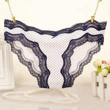 Sexy Lace Dot Printed Underwear Women Panties Lady Underwear Briefs Plus Size 4 Colors LZH7 NW