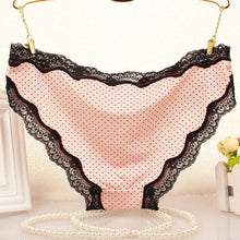 Sexy Lace Dot Printed Underwear Women Panties Lady Underwear Briefs Plus Size 4 Colors LZH7 NW