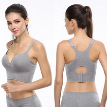 Sexy Ladies Big Size Full Cup Push Up Bra Women Deep V Fitness Adjustable exercise workout Bras TopsLQ NW