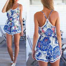 Sexy Rompers Womens Ladies Sexy Chiffon V Neck Sleeveless Jumpsuit Playsuit Backless NW