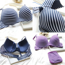 Sexy Woman Simple Styles Push Up Bra Set Deep V-neck Bra Set Cup B New NW