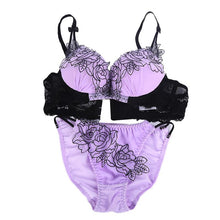 Sexy Women Bra Knickers Panty Underwear Set Embroidery Lace Lingerie Bra Sets NW