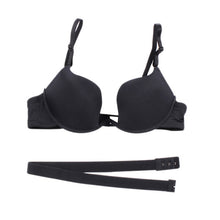 Sexy Women Deep U Low Cut Push Up Bra Backless Invisible Convertible Bra Backless Cloth Open Cup Bra NW