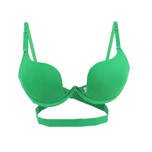 Sexy Women Deep U Low Cut Push Up Bra Backless Invisible Convertible Bra Backless Cloth Open Cup Bra NW