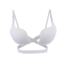 Sexy Women Deep U Low Cut Push Up Bra Backless Invisible Convertible Bra Backless Cloth Open Cup Bra NW