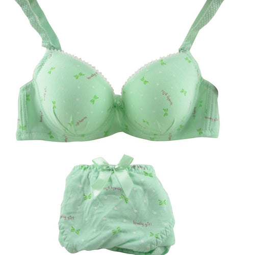 Sexy Women Deep V Bra Sets Bow Decor Push Up Bra Girl Underwire Bra Outfit 32-36B NW