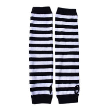 Sexy Women Knit Long Arm Warmers Sleeves Fingerless Gloves Striped Gloves NW