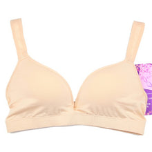 Sexy Women Push Up Wireless Plain fitness Bra 3 4 Coverage Deep-V Modal Bra 4 Colors NW