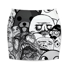 Sexy Women Stretch 3D Printed Bodycon Skirt Package Hip Mini Pencil Short Skirt NW