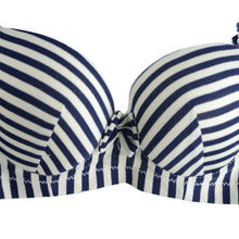 Sexy Women workout Bikini Padded Bra Sets Striped Underwear Push Up BRA Set 32-36 Cup B NW